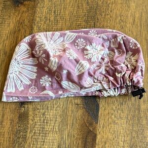 Floral Mauve surgical scrub cap